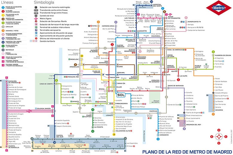 Metro di Madrid - Informazioni sulla metro di Madrid