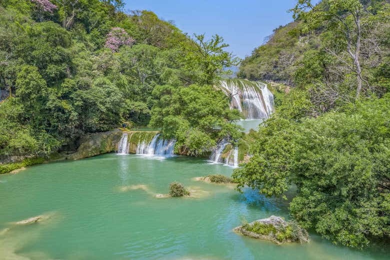 Salto de cascadas en el río Micos desde Ciudad Valles