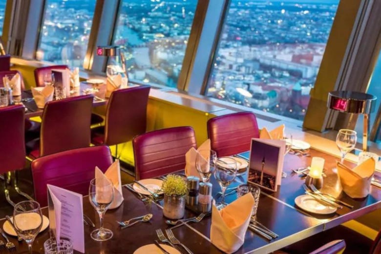 Luxury Dinner at the TV Tower Restaurant, Berlin