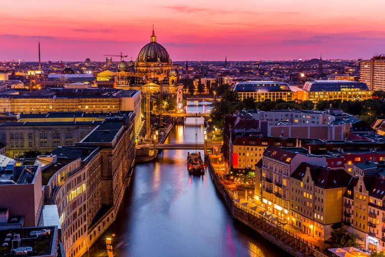 Balade en bateau au coucher de soleil dans Berlin 