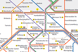 Mappa del trasporto di Berlino