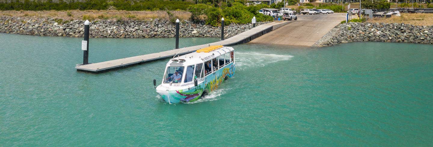 Tour en autobús anfibio por Airlie Beach