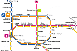 Plano Metro Bruselas Mini 