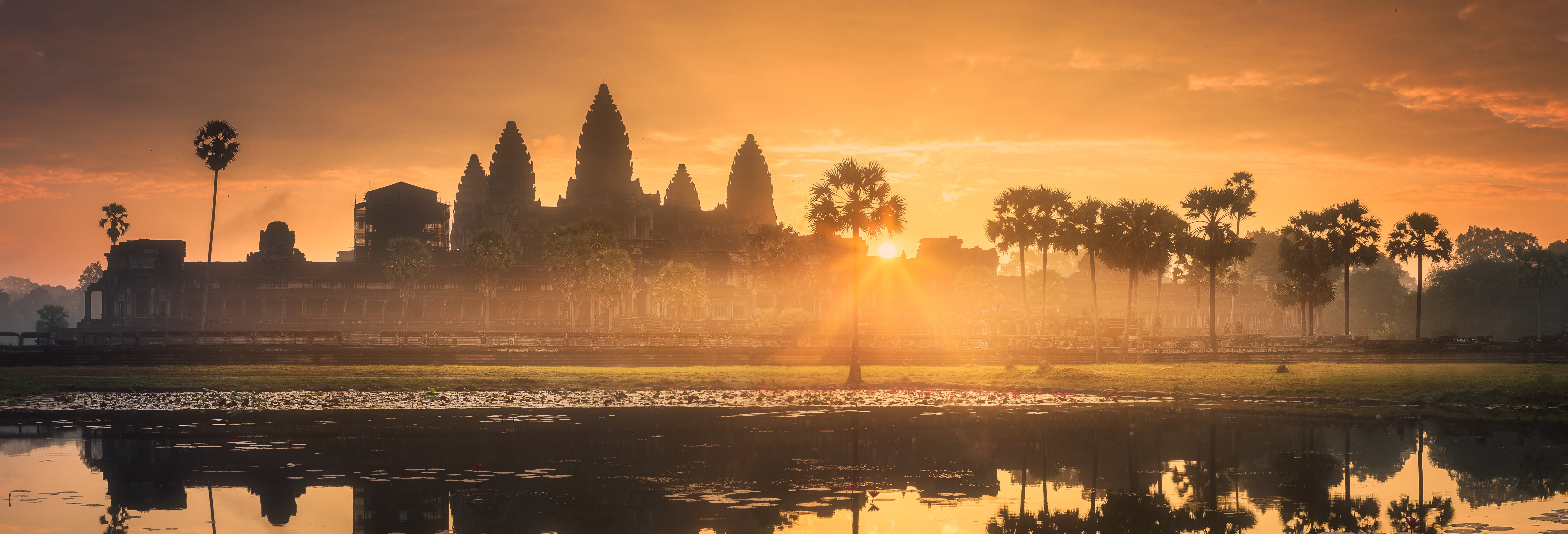 Les Temples Dangkor Au Lever Ou Au Coucher Du Soleil Siem Reap