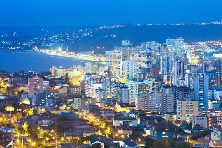 Excursión nocturna a Viña del Mar y Valparaíso, Santiago de Chile