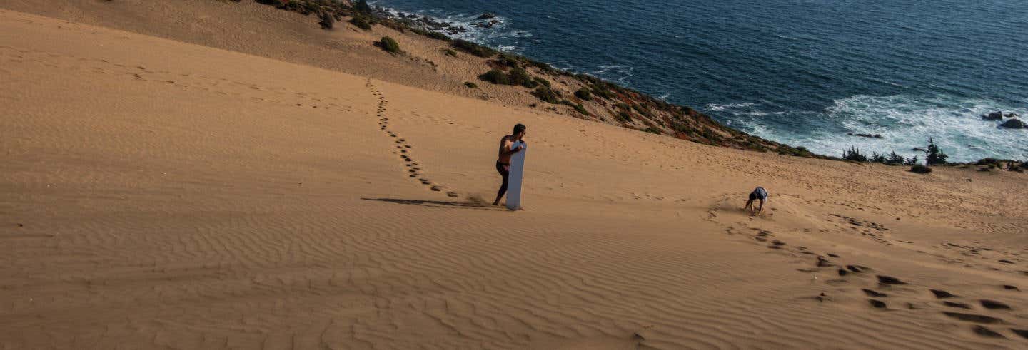 Sandboarding nas dunas de Concón