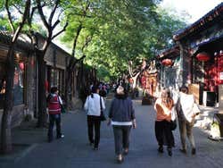 Hutong de Pequim, moderno e comercial