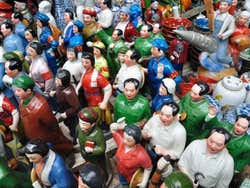Suvenires en el mercado de Dongtai Lu