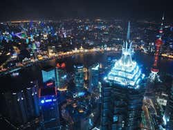 Shanghai, vista do World Financial Center