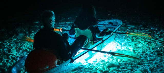 Balade nocturne en kayak à Verudela