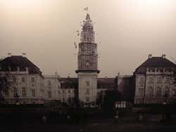Palácio de Christiansborg em construção
