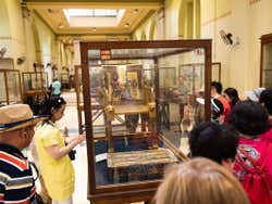 Exposição no Museu Egípcio