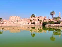 Visitando o templo de Karnak