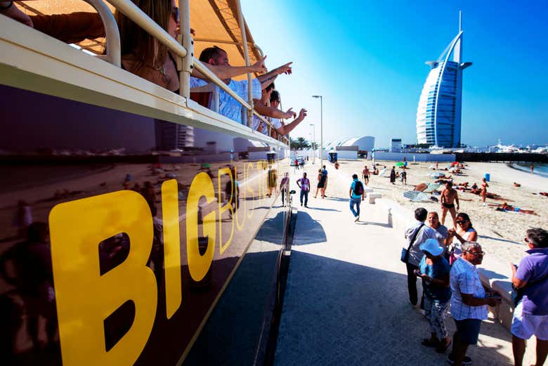 Chegando ao Burj Al Arab