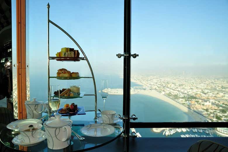 Té en el SkyBar del Burj Al Arab