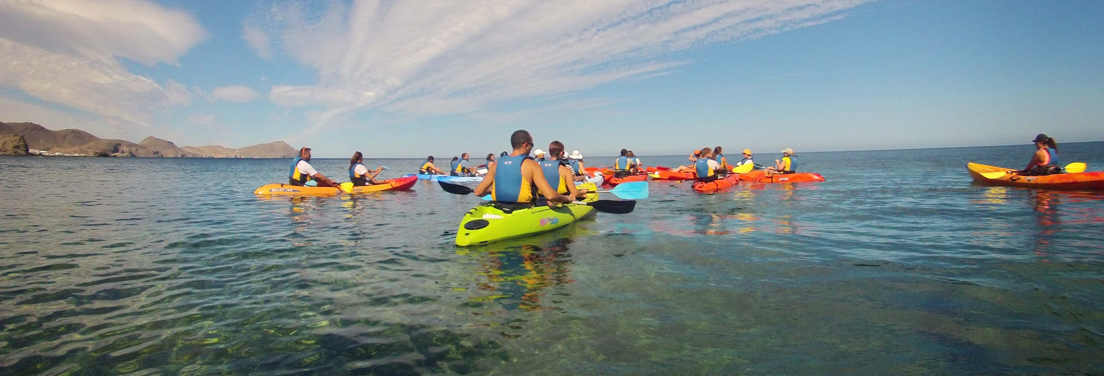 Kayak + snorkel por el Cabo de Gata