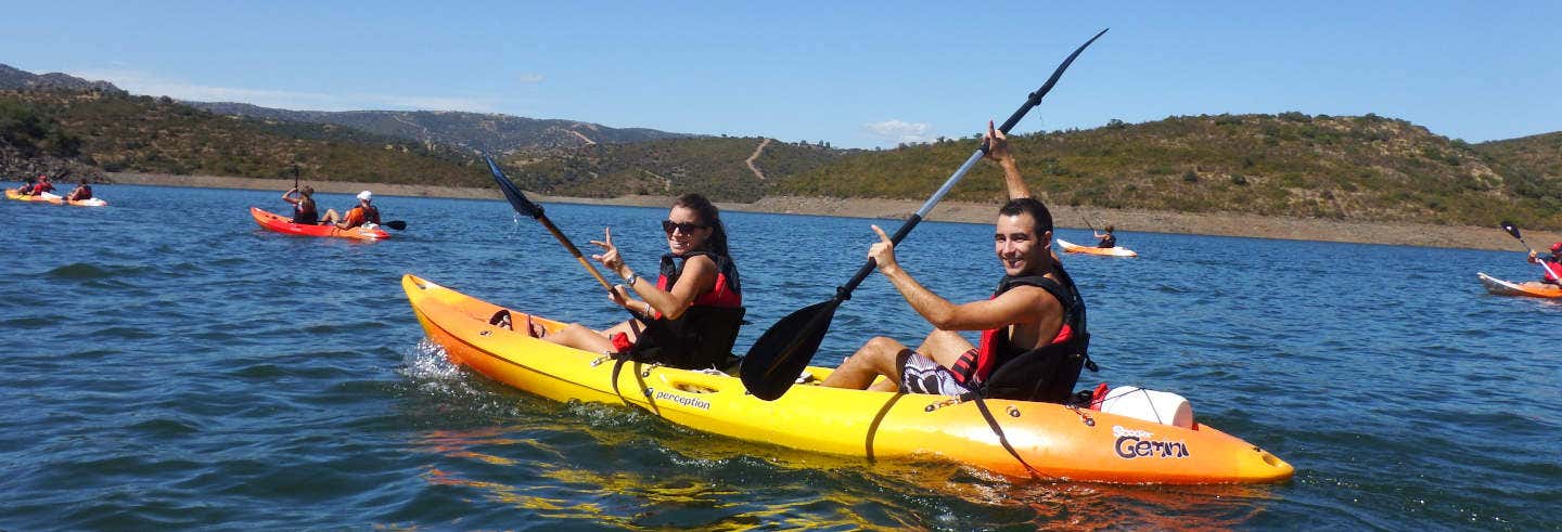 Tour en kayak por el embalse del Rumblar