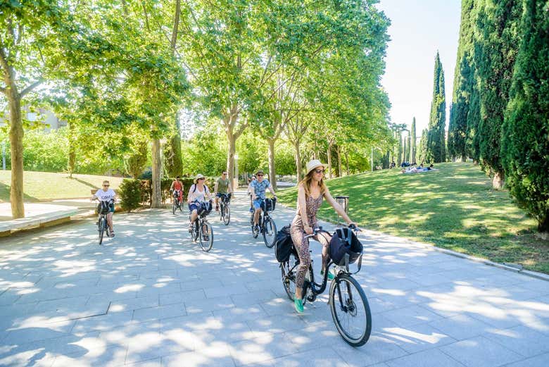 Passeando por Barcelona de bicicleta elétrica
