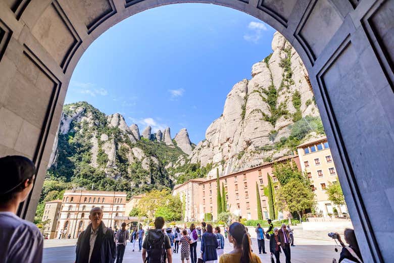 Entrada do mosteiro de Montserrat