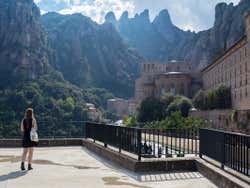 Desfrutando a paisagem de Montserrat