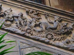 Relevo do triunfo de Netuno, no Palácio Dalmases