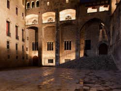 Plaça del Rei, no Bairro Gótico de Barcelona