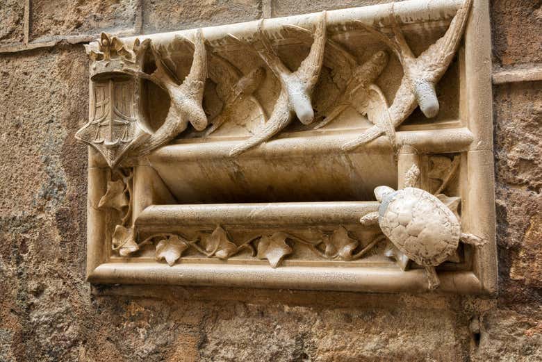 Tartaruga de pedra na Casa del Arcediano