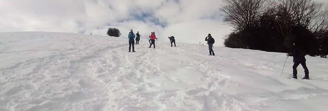 Paseo con raquetas de nieve por Alto Campoo