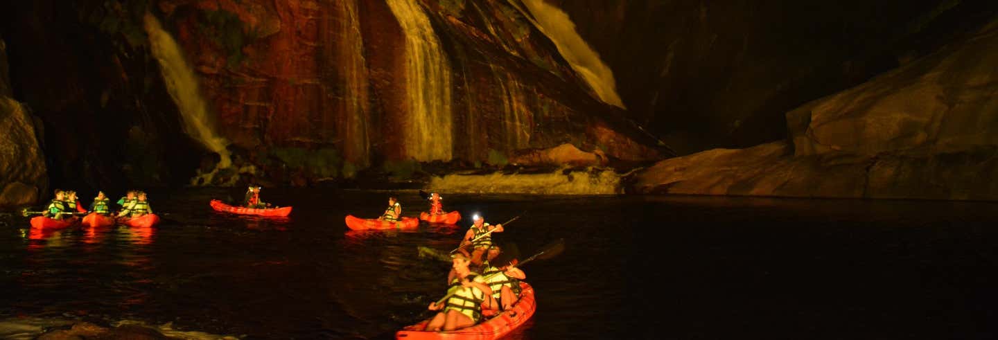 Tour nocturno en kayak por la cascada de Ézaro