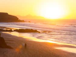 Atardecer en la playa