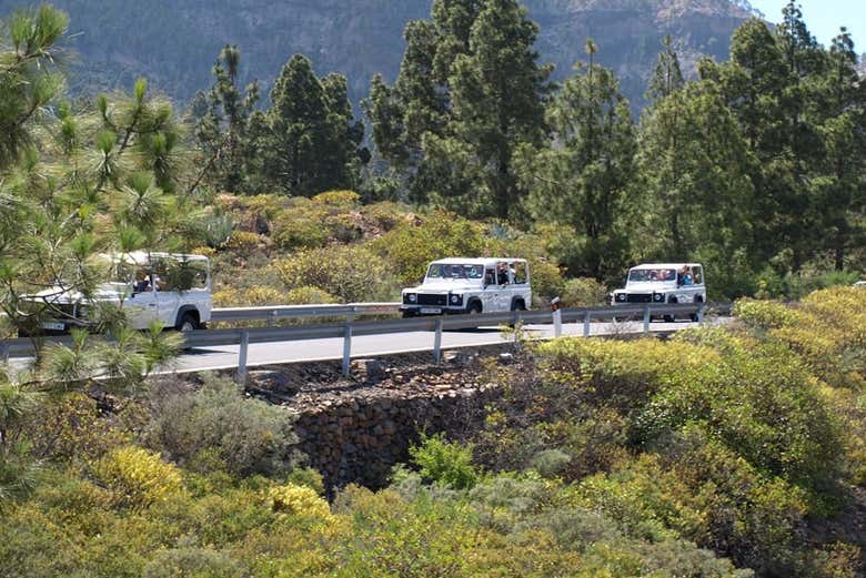 Percorrendo o sul da ilha em jipe