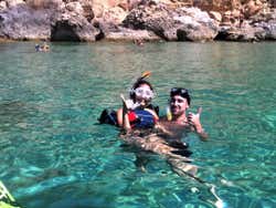 Snorkeling dans les eaux d'Ibiza