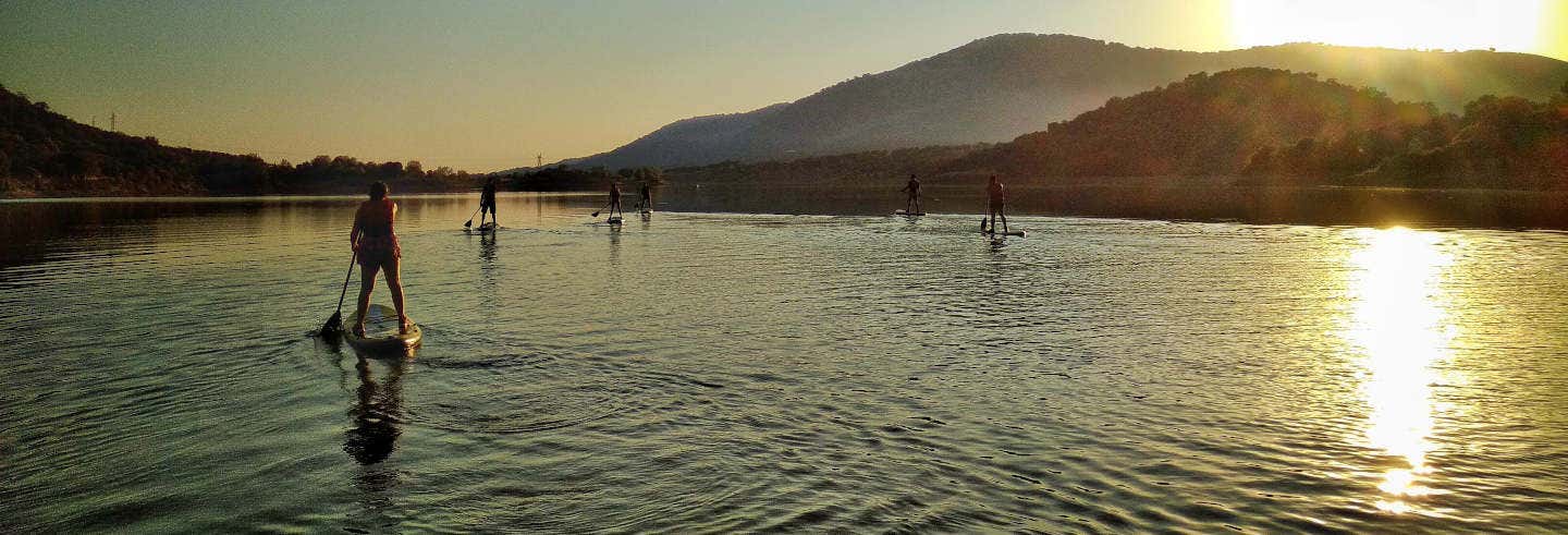 Tour en paddle surf por el embalse de Plasencia
