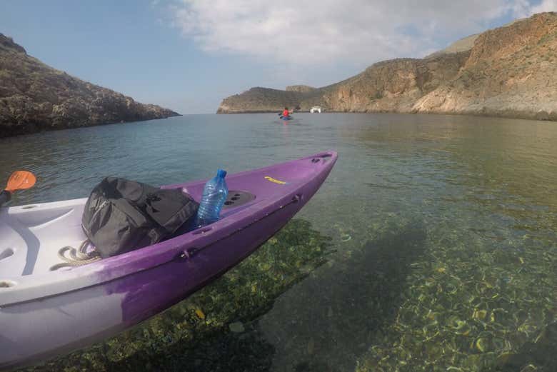 Kayak à Cala Cerrada