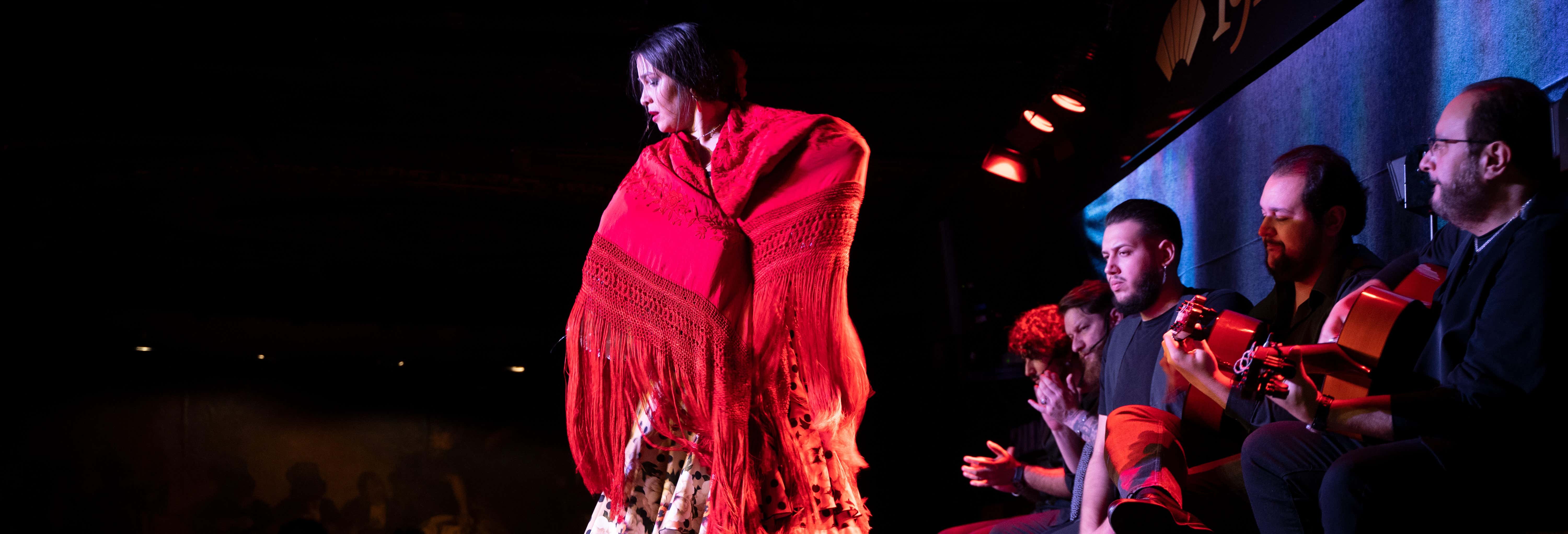 Show flamenco no tablado Villa Rosa