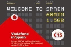 Tarjeta SIM Vodafone in Spain