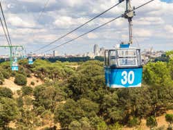 Vistas do teleférico de Madrid