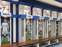 Tour do Bernabéu, vestuário do Real Madrid