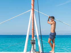 Catamarã na baía de Palma