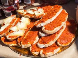 Puestos de comida tradicional
