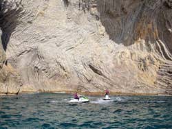 Desfrutando do jet ski no Nido del Águila