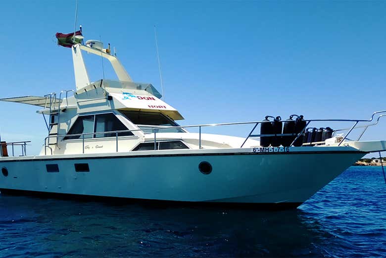 Barco pelo sul de Menorca