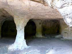 Cala Morell, interior da caverna