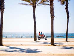 Passeando por Menorca de moto