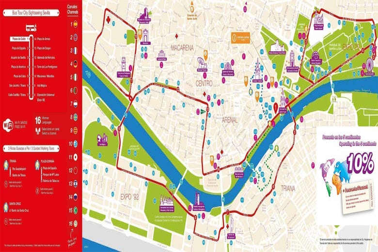 Sevilla Mapa Turistico Mapa