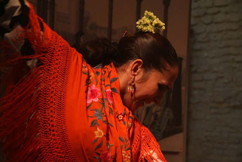 Espectáculo flamenco en la Casa de la Memoria de Sevilla