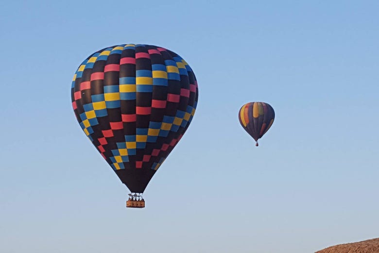 hot air balloon transport