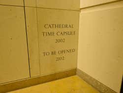 Time capsule in the cathedral