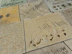 Hand and footprints outside the TCL Chinese Theatre