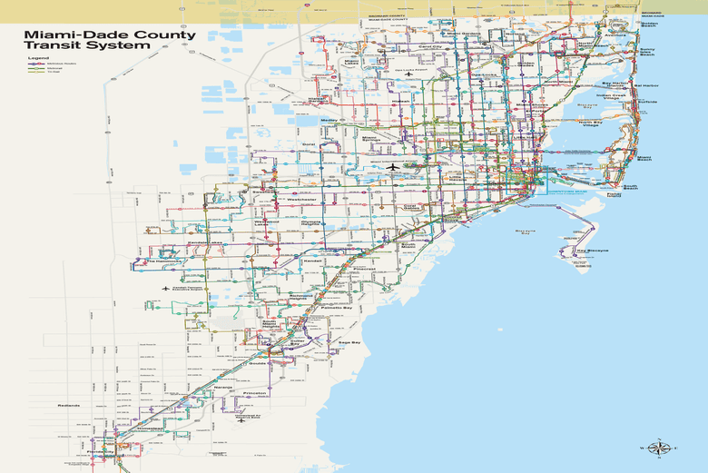 Ciudad De Miami Mapa Miami Metrobus - Lines, Schedule And More